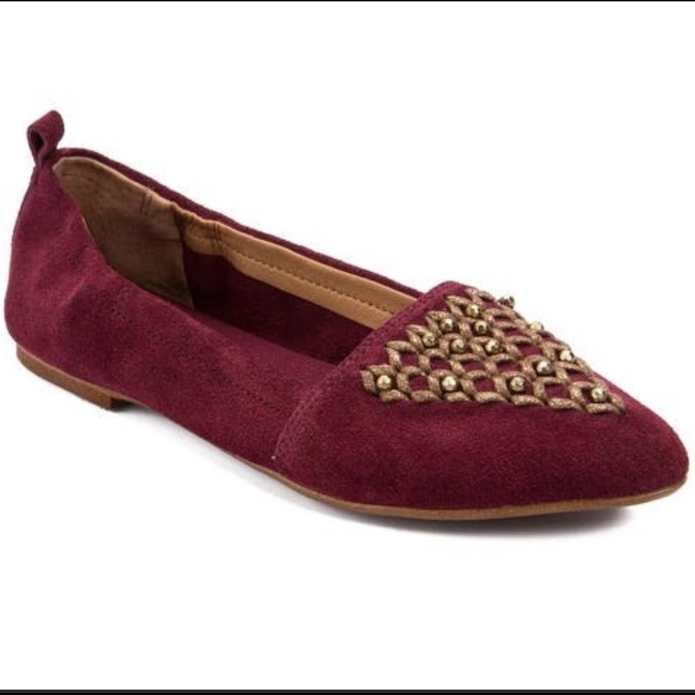 Latigo Unity Suede Leather Pointed Toe Shoes 7.5